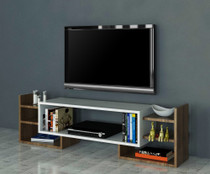 TV jedinica Sema - Bijela, Orah