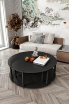 Set stolića za kavu Jin Jang 4 70 - Crna