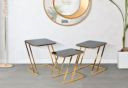 STOLIĆ SET 3 KOM METALNI CM 44X50,5X55 ,5-39X49X51-34X47X45
