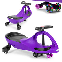 Wiggle auto igračka za vožnju LED kotači ljubičasta ECOTOYS
