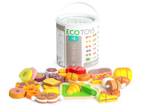 Drvena hrana za rezanje 23 komada ECOTOYS