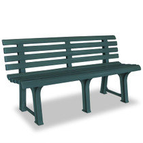 Vrtna klupa 145,5 cm plastična zelena Vrtna klupa 145,5 cm plastična zelena