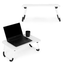 Sklopivi stalak za laptop posteljni stol 60x40 cm, bijeli, ModernHome