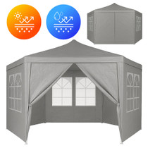 Vrtni paviljon šator 2x2x2 m sa prozorima, sivi, MultiGarden