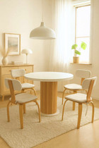 Set blagovaonskog stola i stolica (5 komada) Boemski okrugli London 5