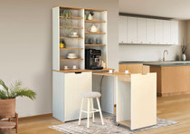 Set stalka za kavu i stolica (3 komada) Flexa - hrast, krem