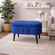 Mini puf Oslo - Sax Blue