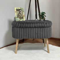 Pouffe Mini Oslo lan - antracit