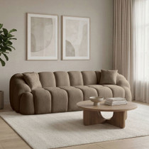 Sofa Octavio s 4 sjedišta - smeđa