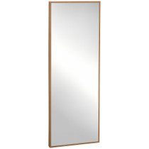 Visoko zidno ogledalo s okvirom od borovine 45 × 125 cm, boja prirodnog drveta