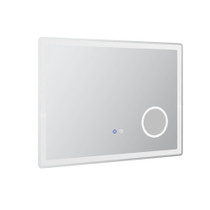 LED ogledalo za kupatilo s uvećanjem i touch tasterom 80 × 60 cm, bijelo