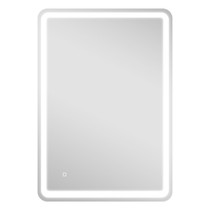 Ogledalo za kupatilo s LED osvjetljenjem 70 × 100 cm, srebrno