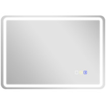 Ogledalo za kupatilo s LED osvjetljenjem 70 × 50 cm, srebrna