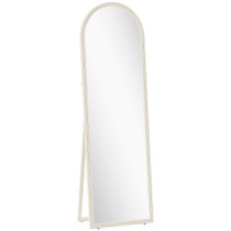 Ogledalo za cijelu figuru s lučnim okvirom 50 × 160 cm, bijelo