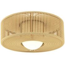 Plafonska lampa boho s abažurom od konopca Ø 30 × 16 cm, svijetlosmeđa