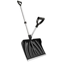 Lopata za snijeg 45 cm s dodatnom drškom i aluminijumskom ručkom, crna