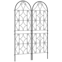 Rešetka za penjačice, set od 2 komada, 50 × 150 cm, crna
