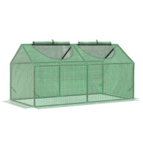 Plastenik s prozorom od PE folije 120 × 60 × 60 cm, zeleni