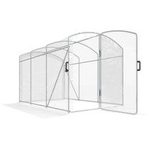 Tunelski plastenik s pocinčanim okvirom 300 × 200 × 195 cm, providan