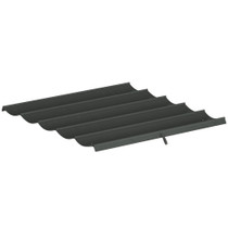 Zamjenski krov za paviljon 3 × 3 m s otvorima za vodu 250 × 255 cm, tamnosiva