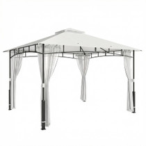 Paviljon s komarnikom i dvostrukim krovom 360 × 300 × 275 cm, crni