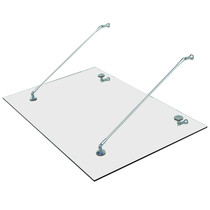 Nadstrešnica za vrata od kaljenog stakla 150 × 90 cm, prozirna