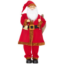 Animirani Djed Mraz sa senzorom zvuka i dodira, crveni