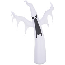 Naduvavi duh za Halloween s LED osvjetljenjem, bijeli
