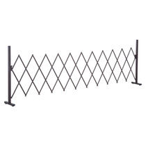 Rastegljiva ograda od aluminija 35–300 cm, visina 103,5 cm, tamnosmeđa