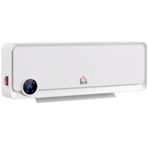 Zidna grijalica s daljinskim upravljačem 2000 W, 56 × 11,7 × 18,5 cm, bijela