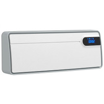 Zidni keramički grijač s ventilatorom 2000 W, Wi-Fi i termostat, bijeli