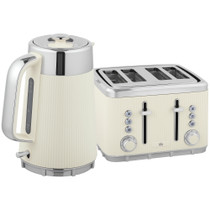 Set kuhala za vodu 1,7 L i tostera za 4 kriške 2200 W, krem