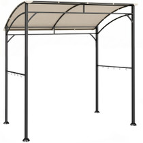 Paviljon za roštilj 215 × 150 × 220 cm, bež i crni