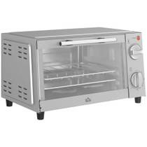 Mini električna pećnica 9 L s tajmerom i grilom, inox, srebrna