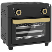Mini rerna s ventilatorom i funkcijom friteze 10 L, crna