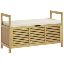 Klupa za cipele sa spremnikom 100 × 40 × 60 cm, bambus