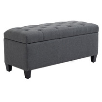 Klupa s prostorom za odlaganje 100 × 40 × 44 cm, tamnosiva