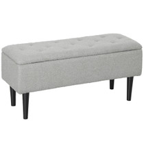 Klupa sa spremištem 95 × 38 × 45 cm, siva