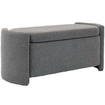 Klupa za sjedenje s prostorom za odlaganje 105 × 44 × 45,5 cm, siva