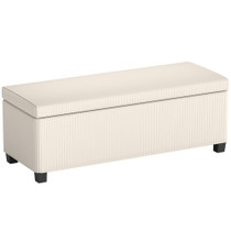 Klupa s prostorom za odlaganje 112 × 42 × 40 cm, bež