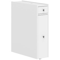 Uski ormarić za kupatilo s 2 ladice 16 × 48 × 58 cm, bijeli