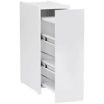 Uski ormarić za kupatilo s ladicom na 4 nivoa 47 × 25 × 66,5 cm, bijeli