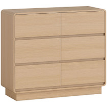 Komoda sa 6 ladica 100 × 38 × 86 cm, boja drveta