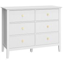 Komoda sa 6 ladica 100 × 40 × 78 cm, bijela