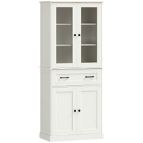 Kuhinjski ormar s policama i ladicom 76 × 40 × 182,5 cm, krem