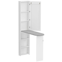 Ormar s daskom za peglanje i ogledalom 106 × 35 × 174 cm, bijeli