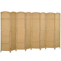 Paravan na sklapanje s 8 panela 320 × 1,6 × 170 cm, boja drveta