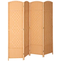 Paravan sklopivi s 4 dijela 180 × 1,7 × 180 cm, prirodno drvo