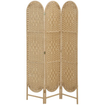 Paravan sklopivi s 3 panela 120 × 170 cm, prirodna boja drveta