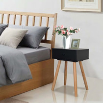 Noćni Ormarići 2 kom Masivna Borovina 40x30x61 cm Crni Noćni Ormarići 2 kom Masivna Borovina 40x30x61 cm Crni